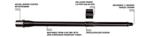 Ballistic Advantage 18″ .308 Premium Black AR10 Barrel with Midlength Gas Block – Hanson Profile